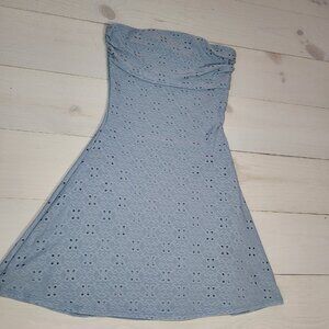 Windsor women sz S baby blue eyelet dress/top. Y2k, Fairycore